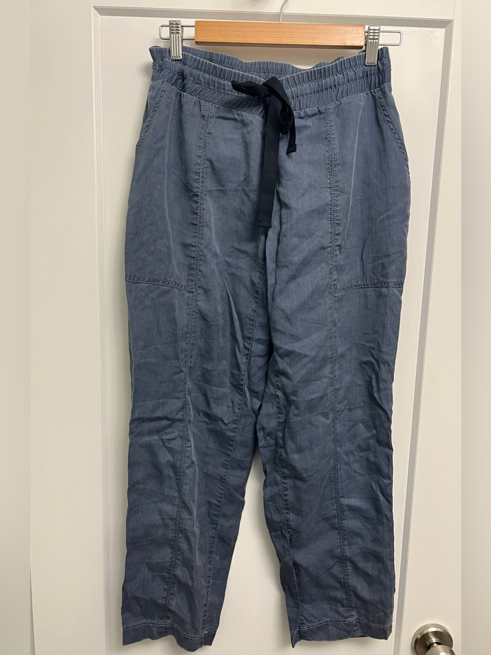 Jones New York Tencel Blue Drawstring Pants